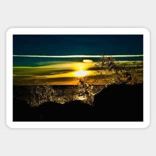 Water Sea Sunset / Swiss Artwork Photography Sticker